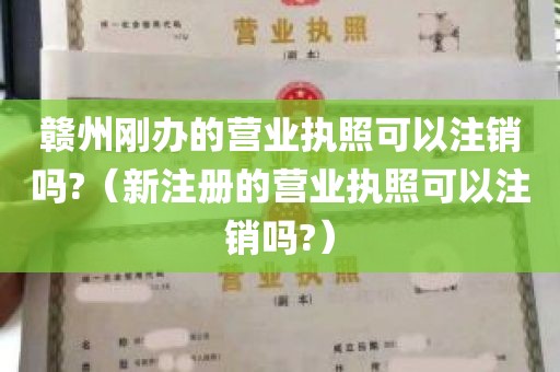 赣州刚办的营业执照可以注销吗?（新注册的营业执照可以注销吗?）