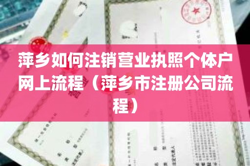 萍乡如何注销营业执照个体户网上流程（萍乡市注册公司流程）