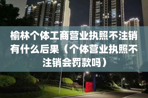 榆林个体工商营业执照不注销有什么后果（个体营业执照不注销会罚款吗）