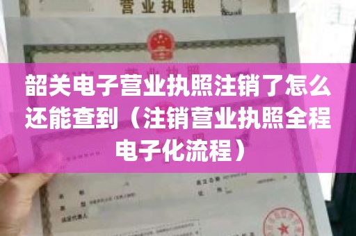 韶关电子营业执照注销了怎么还能查到（注销营业执照全程电子化流程）