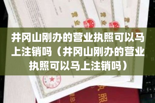 井冈山刚办的营业执照可以马上注销吗（井冈山刚办的营业执照可以马上注销吗）