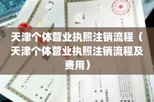 天津个体营业执照注销流程（天津个体营业执照注销流程及费用）