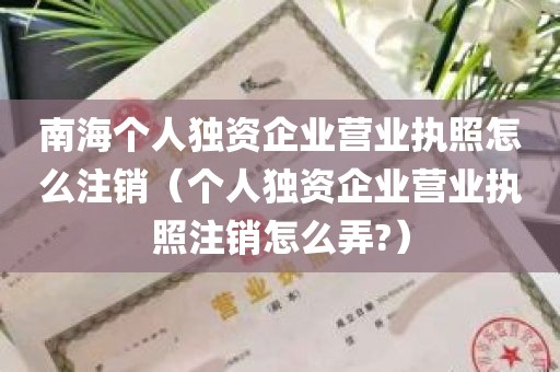 南海个人独资企业营业执照怎么注销（个人独资企业营业执照注销怎么弄?）