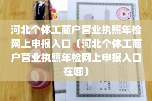 河北个体工商户营业执照年检网上申报入口（河北个体工商户营业执照年检网上申报入口在哪）