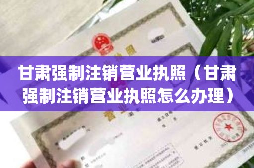 甘肃强制注销营业执照（甘肃强制注销营业执照怎么办理）