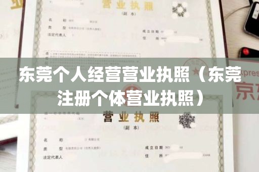 东莞个人经营营业执照（东莞注册个体营业执照）