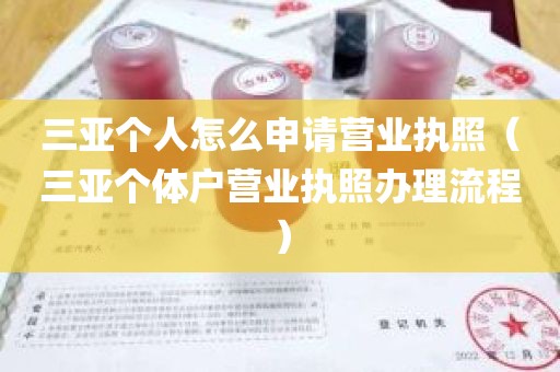 三亚个人怎么申请营业执照（三亚个体户营业执照办理流程）