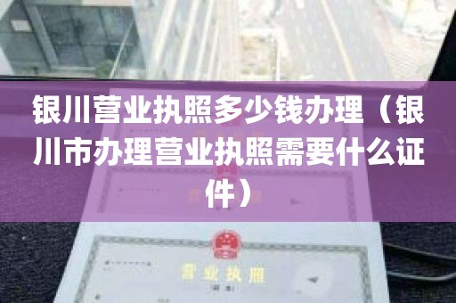 银川营业执照多少钱办理（银川市办理营业执照需要什么证件）