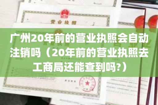 广州20年前的营业执照会自动注销吗（20年前的营业执照去工商局还能查到吗?）