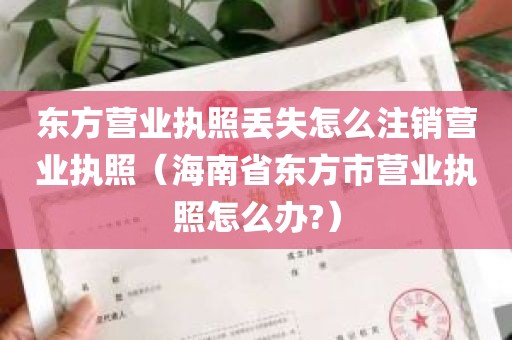 东方营业执照丢失怎么注销营业执照（海南省东方市营业执照怎么办?）