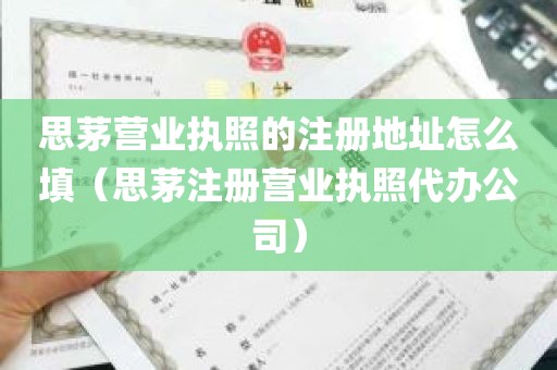 思茅营业执照的注册地址怎么填（思茅注册营业执照代办公司）