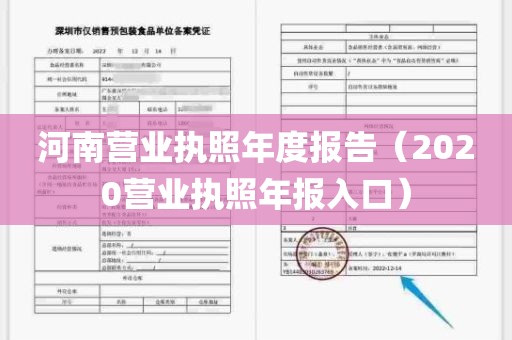 河南营业执照年度报告（2020营业执照年报入口）