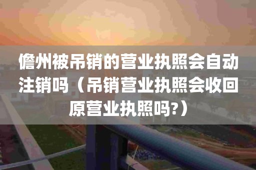 儋州被吊销的营业执照会自动注销吗（吊销营业执照会收回原营业执照吗?）