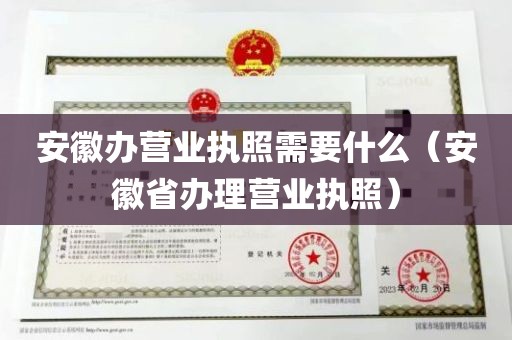 安徽办营业执照需要什么（安徽省办理营业执照）