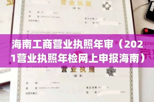 海南工商营业执照年审（2021营业执照年检网上申报海南）