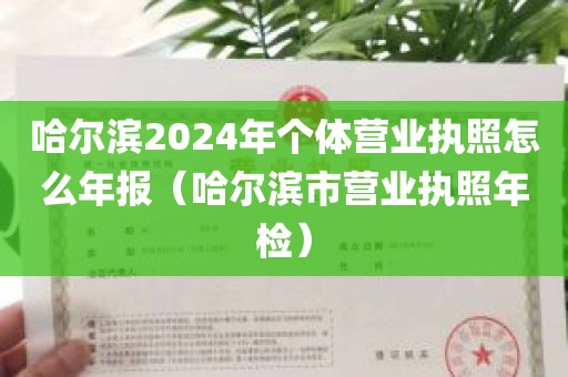 哈尔滨2024年个体营业执照怎么年报（哈尔滨市营业执照年检）