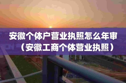 安徽个体户营业执照怎么年审（安徽工商个体营业执照）