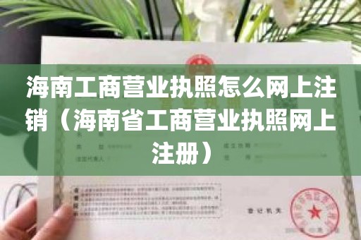 海南工商营业执照怎么网上注销（海南省工商营业执照网上注册）