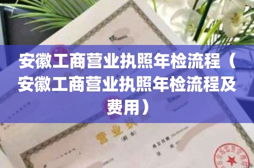 安徽工商营业执照年检流程（安徽工商营业执照年检流程及费用）