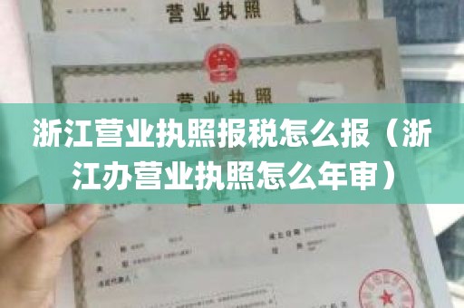 浙江营业执照报税怎么报（浙江办营业执照怎么年审）