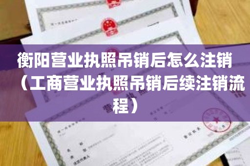 衡阳营业执照吊销后怎么注销（工商营业执照吊销后续注销流程）