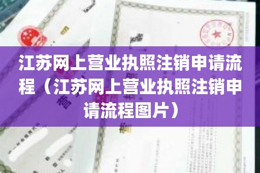 江苏网上营业执照注销申请流程（江苏网上营业执照注销申请流程图片）