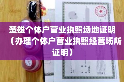 楚雄个体户营业执照场地证明（办理个体户营业执照经营场所证明）