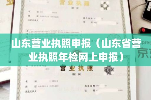 山东营业执照申报（山东省营业执照年检网上申报）