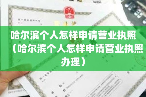 哈尔滨个人怎样申请营业执照（哈尔滨个人怎样申请营业执照办理）