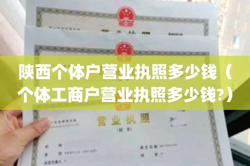 陕西个体户营业执照多少钱（个体工商户营业执照多少钱?）