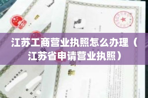 江苏工商营业执照怎么办理（江苏省申请营业执照）