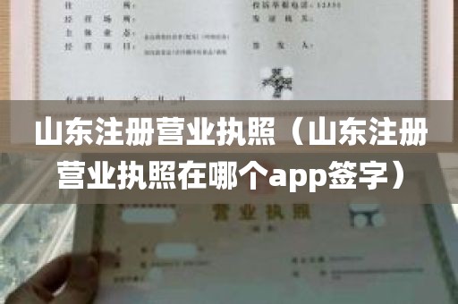 山东注册营业执照（山东注册营业执照在哪个app签字）