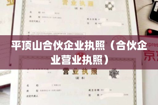 平顶山合伙企业执照（合伙企业营业执照）