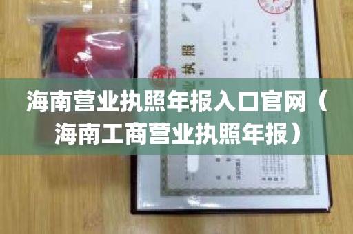 海南营业执照年报入口官网（海南工商营业执照年报）