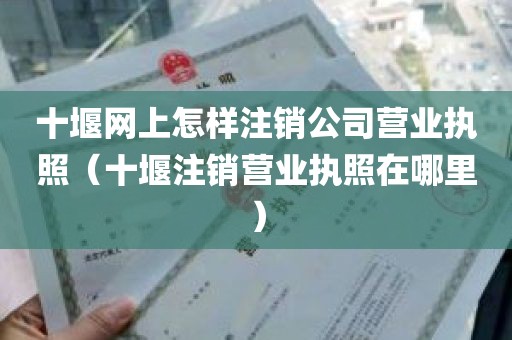 十堰网上怎样注销公司营业执照（十堰注销营业执照在哪里）